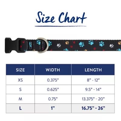 Product Top Paw® Paw Prints Fashion Dog Collar