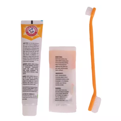 Product Arm & Hammer Charcoal Bright Dental Kit + BONUS Water Additive Sample, For Dogs 2 lbs +, Fresh Mint