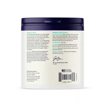 Product Vetnique Labs Dentablis™ Daily Dental Finger Mitts for Dogs and Cats, 50 counts