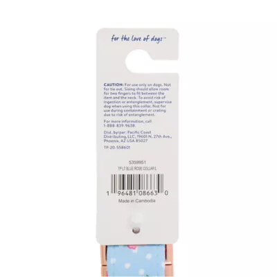 Product Top Paw® Blue Rose Dog Collar
