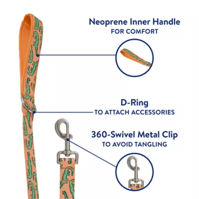 Product Top Paw® Orange Alligator Dog Leash