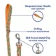 Product Top Paw® Orange Alligator Dog Leash