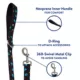 Product Top Paw® Black Paw Prints Dog Leash