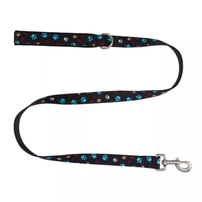 Product Top Paw® Black Paw Prints Dog Leash