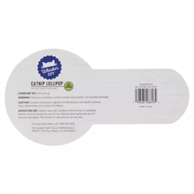 Product Whisker City® Catnip Lollipop Cat Toy