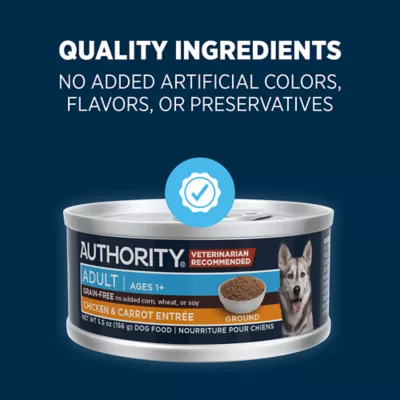 Product Authority Chicken & Carrot Entree Adult Dog Wet Food - Grain Free, 5.5 oz