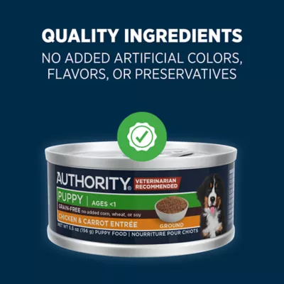 Product Authority Chicken & Carrot Entree Puppy Wet Dog Food - Grain Free, 5.5 oz