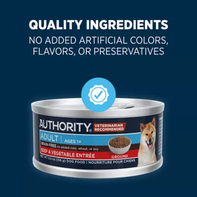 Product Authority Beef & Vegetable Entree Adult Dog Wet Food - Grain Free, 5.5 oz