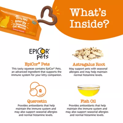 Product Zesty Paws Allergy & Immune Cat Mousse - Chicken Flavored Immune System Supplement for Cats - 14 Ct.