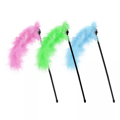 Product Multipet Assorted Colors Feather Wand