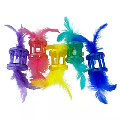 Product  Multipet® Assorted Colors Rattle Cat Toy