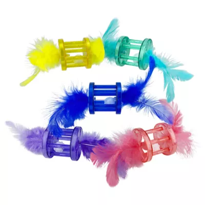 Product  Multipet® Assorted Colors Rattle Cat Toy
