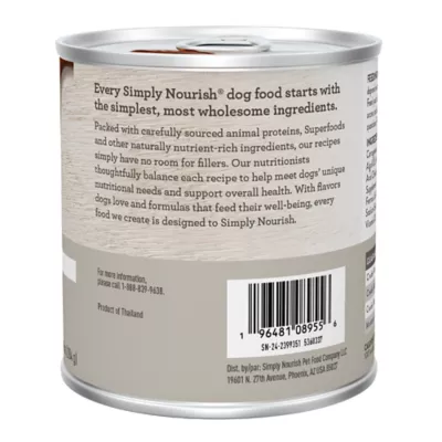 Product Simply Nourish Limited Ingredient Diet Adult Wet Dog Food - Duck & Sweet Potato in Broth, 10 oz