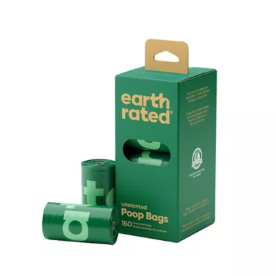 Product Earth Rated Unscented Leakproof Dog Poop Bags, 160 Count on 8 Single Refill Rolls