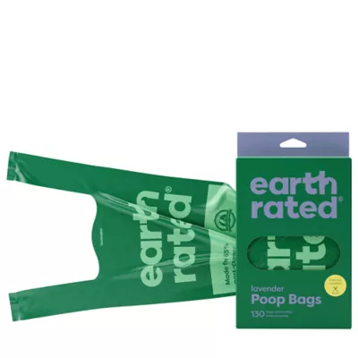 Product Earth Rated Lavender-Scented Easy-Tie Leakproof Dog Poop Bags with Handles, 130 Count
