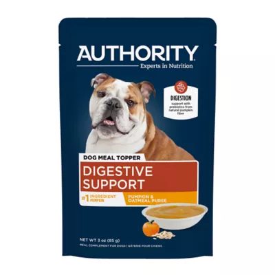 Product Authority Digestive Support Puree Adult Dog Meal Topper - Pumpkin & Oatmeal, 3 oz