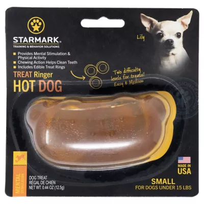 Product Starmark Treat Ringer Hot Dog Toy
