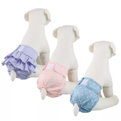 Product Top Paw® Washable Fashion Diapers for Dogs, 3 Count