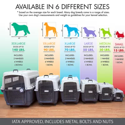 Product Sport Pet Plastic Travel Kennel for Dogs - White