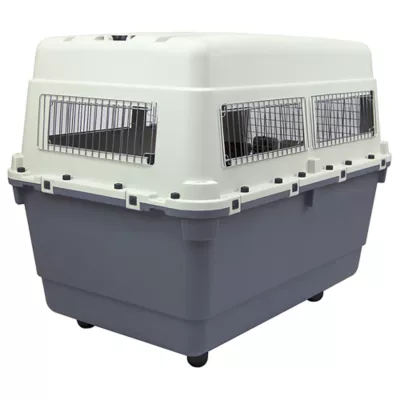 Product Sport Pet Plastic Travel Kennel for Dogs - White