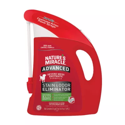 Product Nature's Miracle Advanced Stain and Odor Eliminator for Dogs, with Flip and Go Sprayer, 64 oz