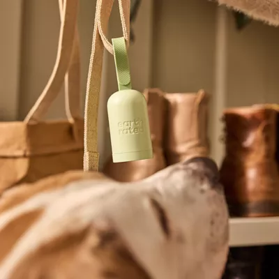 Product Earth Rated Dog Poop Bag Holder with Poop Bags, Durable/Leakproof, Unscented, 1 Dispenser & 20 Bags