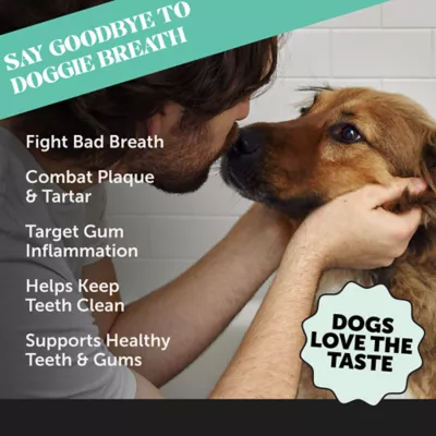 Product Pet Honesty Fresh Breath Dental Powder Supplement for Dogs, Mint Flavor, for Dogs Over 1 lb