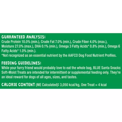 Product Blue Buffalo Santa Chicken Soft and Chewy Dog Treats 4.5 OZ