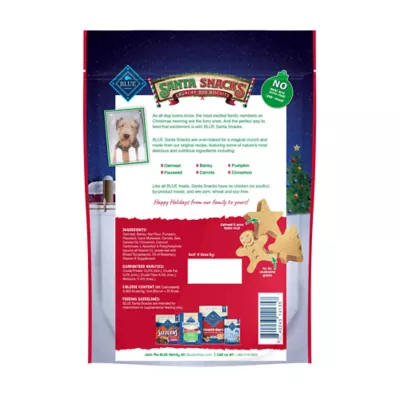 Product Blue Buffalo Santa Snack Biscuit Dog Treats 11 OZ