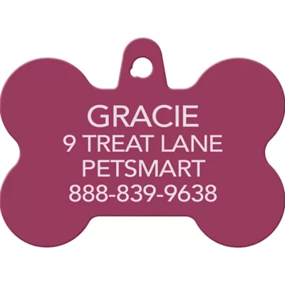 Product TagWorks® Aluminum Bone Shaped ID Tag