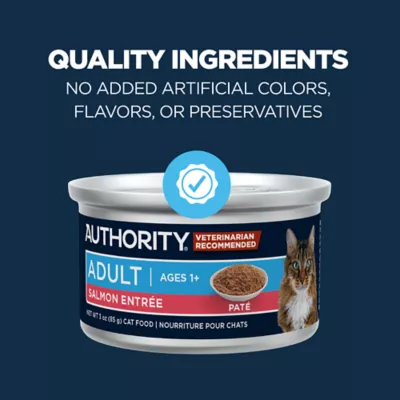 Product Authority Cat - Adult, Wet Food, Pate, Salmon, 3 OZ