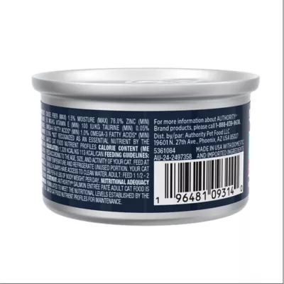 Product Authority Cat - Adult, Wet Food, Pate, Salmon, 3 OZ