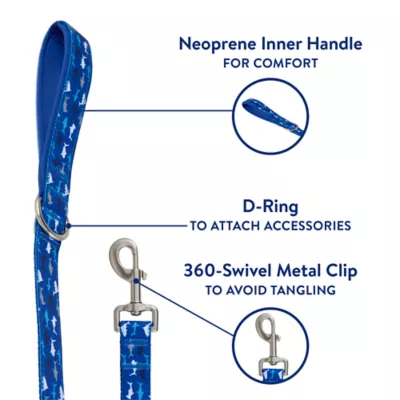 Product Top Paw® Blue Shark Dog Leash