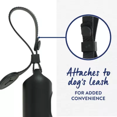 Product Top Paw® Black Dog Waste Bag Dispenser - Includes 15 Dog Waste Bags