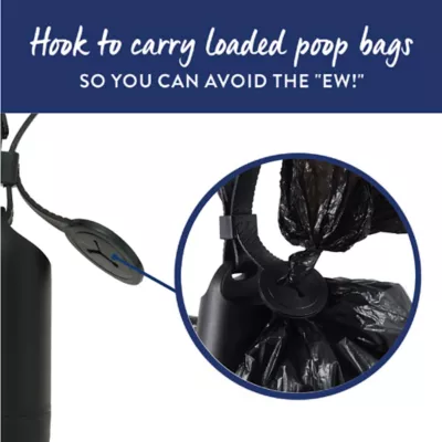 Product Top Paw® Black Dog Waste Bag Dispenser - Includes 15 Dog Waste Bags