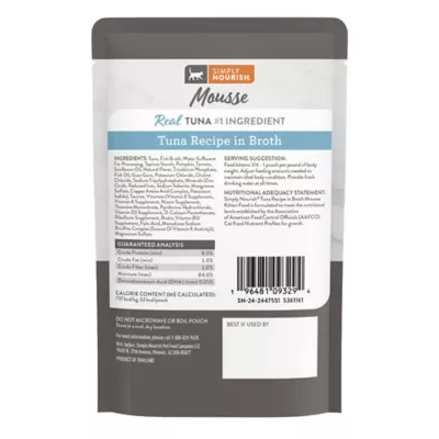 Product Simply Nourish Kitten Wet Food - Natural, Mousse, 3 Oz