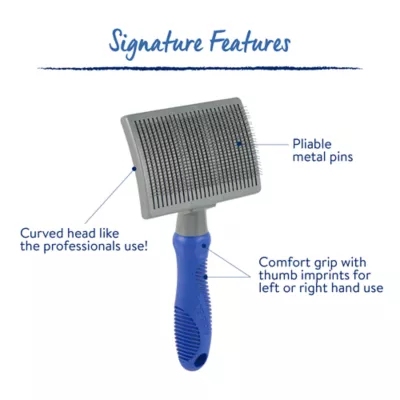 Product Top Paw® Small Self-Cleaning Metal Slicker Brush