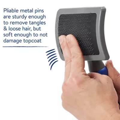 Product Top Paw® Small Self-Cleaning Metal Slicker Brush