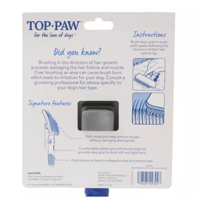 Product Top Paw® Small Self-Cleaning Metal Slicker Brush