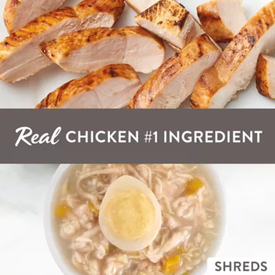 Product Simply Nourish Cat - Adult, Wet Food, Stews, Shredded, Chicken, Quail Egg, 2.8 OZ