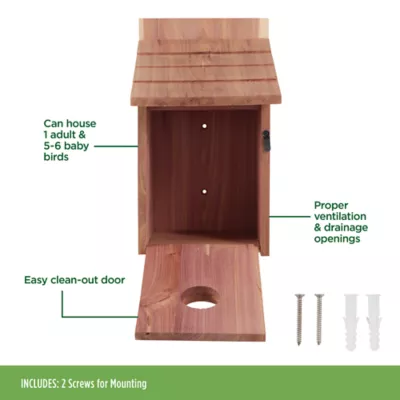 Product All Living Things® Cedar Wild Bird House