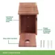Product All Living Things® Cedar Wild Bird House