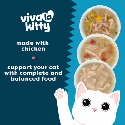 Product Viva La Kitty® Adult Wet Cat Food Variety Pack - Chicken Shreds, 12 Count, 36 Oz