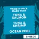 Product Viva La Kitty® Adult Wet Cat Food Variety Pack - Fish Shreds, 12 Count, 36 Oz
