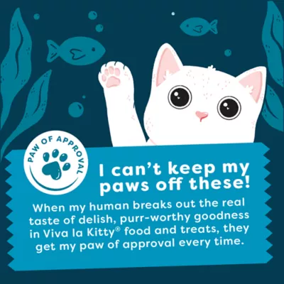 Product Viva La Kitty® Adult Wet Cat Food Variety Pack - Fish Shreds, 12 Count, 36 Oz