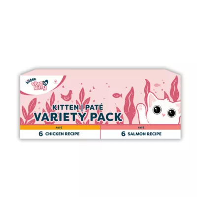 Product Viva La Kitty Kitten Wet Food - Pate, Variety Pack, 12 Ct, 36 Oz