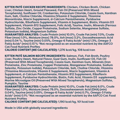 Product Viva La Kitty Kitten Wet Food - Pate, Variety Pack, 12 Ct, 36 Oz