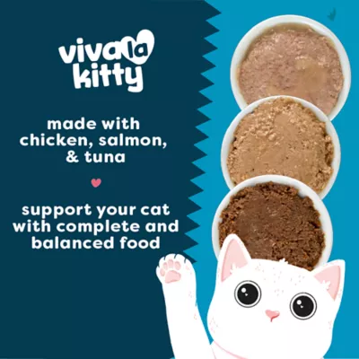 Product Viva La Kitty Adult Cat Wet Food - Pate, Variety Pack, 12 Ct, 36 Oz