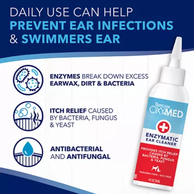 Product TropiClean OxyMed Enzymatic Ear Cleaner, 4oz