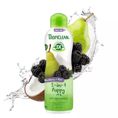 Product TropiClean EnduraScent Blackberry Pear Puppy Shampoo, 20oz